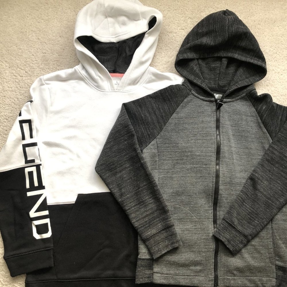 Bundle Set of Two Hoodies Plus Bonus Pair of Sweat Pants - Boys, 10-12 years